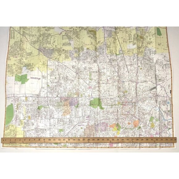 1996 Edition UniversalMAP Greater HOUSTON Texas Street MAP Transportation EUC - Picture 4 of 7